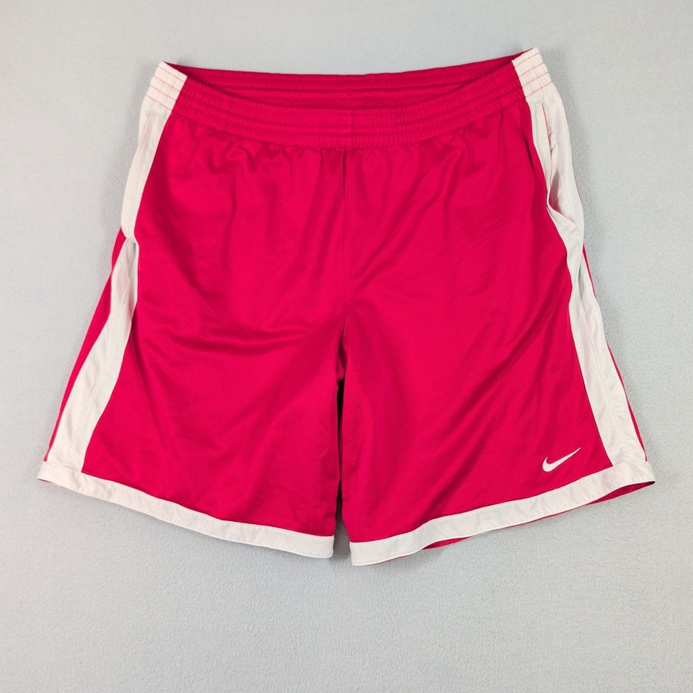 Nike Mens XXL Red White Mesh Basketball Athletic Shorts RN56323‎ CA05553